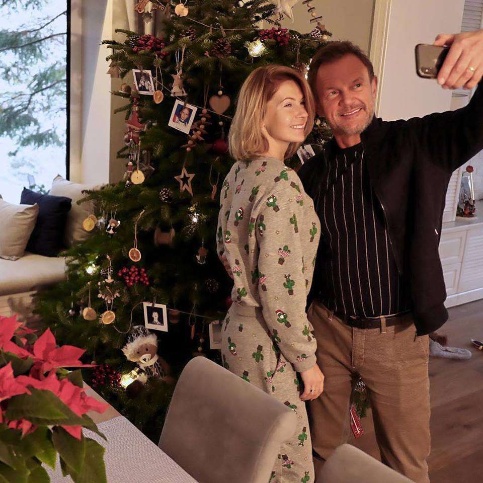 Edyta Pazura i Cezary Pazura pochwalili się choinką