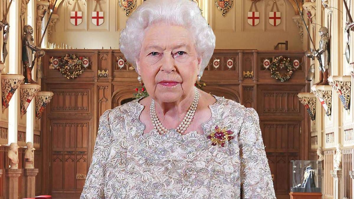 Elżbieta II choinka w Pałacu Buckingham