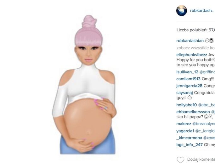 Rob Kardashian zostanie ojcem