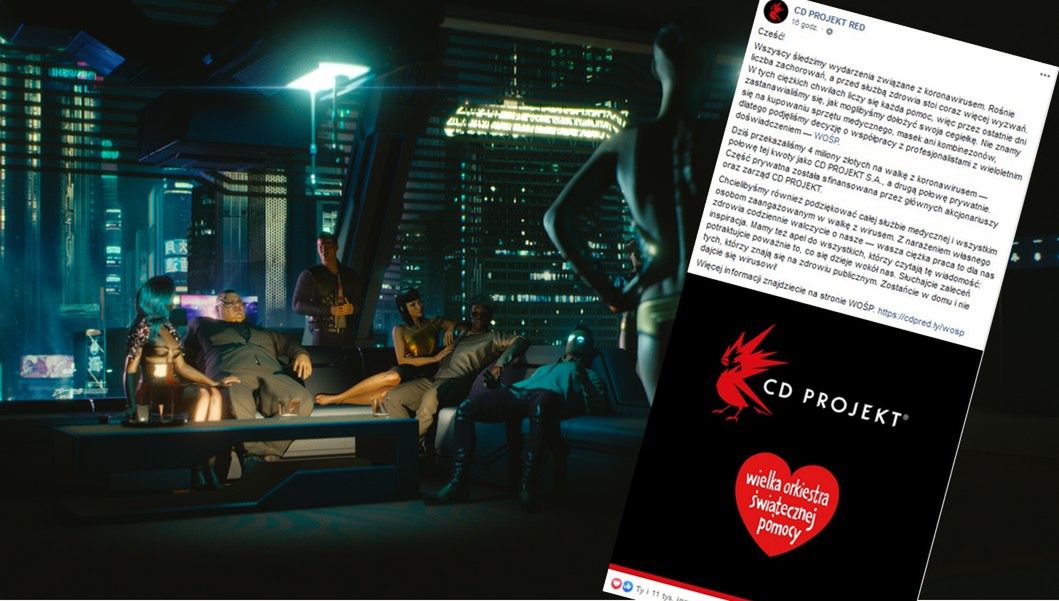 Koronawiurs. CD Projekt przekazał 4 mln zł na walkę z epidemią