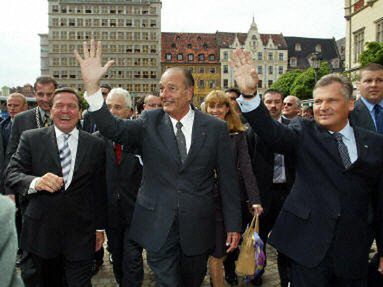 Kwaśniewski, Schroeder i Chirac są we Wrocławiu