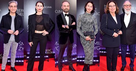 Gwiazdy na premierze filmu "Śmierć Zygielbojma": Anna Popek, Wojciech Mecwaldowski, Robert Gonera
