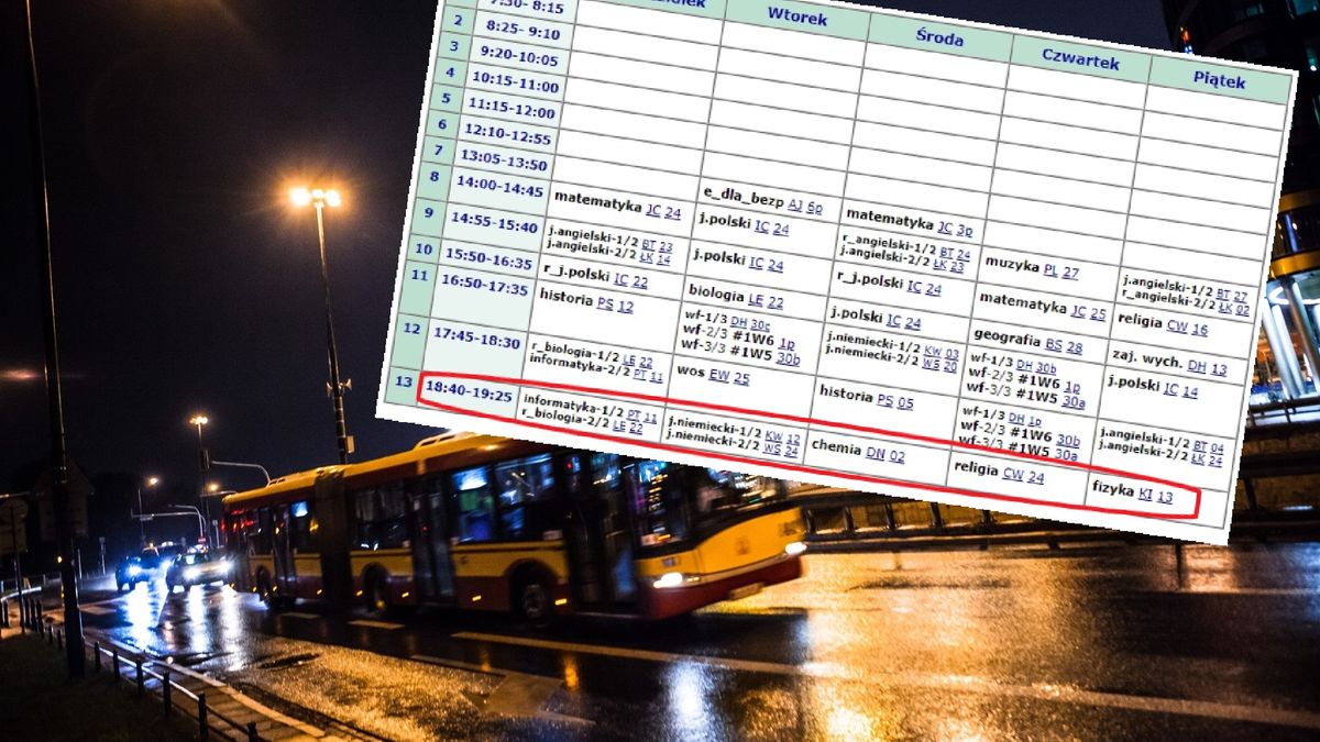 Lekcje do 19:25 stają się normą. Uczniowie będą mieli problem z powrotami do domów.