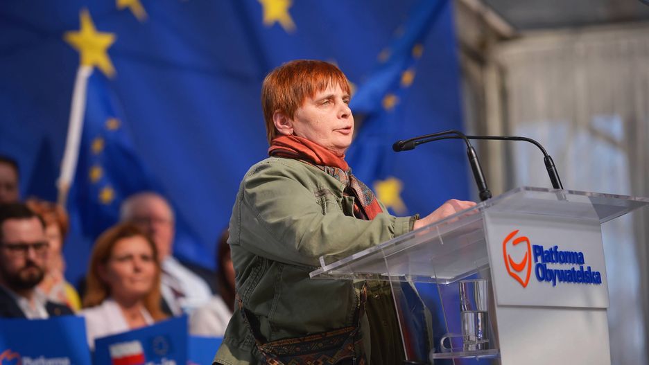 Janina Ochojska na konwencji PO