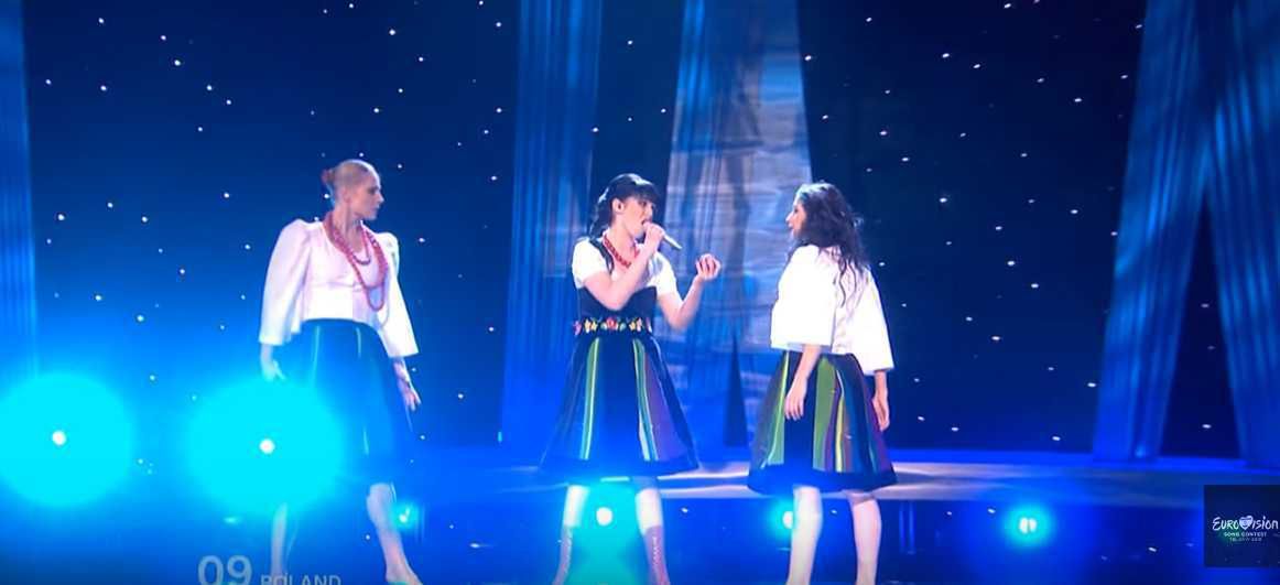 Weronika Bochat podczas Eurowizji