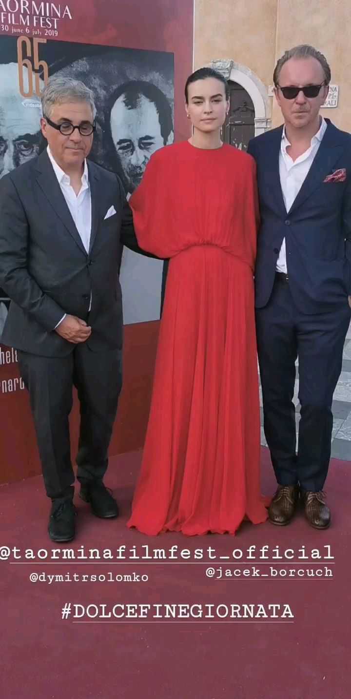 Kasia Smutniak na pokazie filmowym