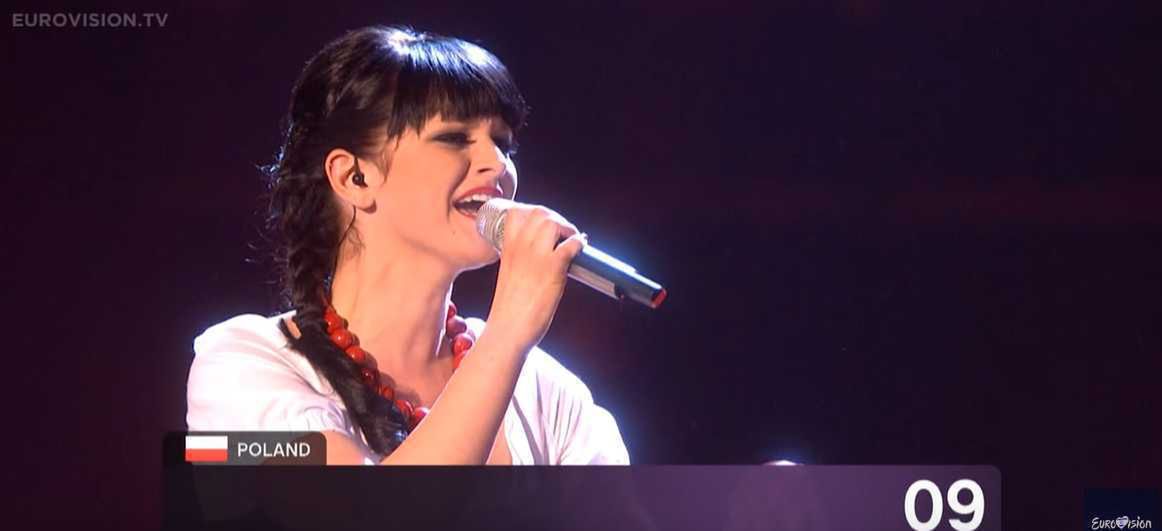 Weronika Bochat podczas Eurowizji