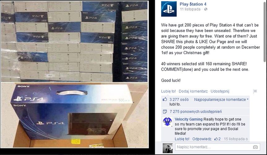 Były &quot;odfoliowane iPhone'y&quot;, pora na &quot;odpakowane konsole PS4&quot;. Nie dajcie się nabrać