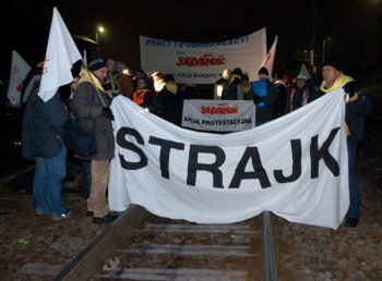 Zakończył się protest kolejarzy na dworcu w Płaszowie