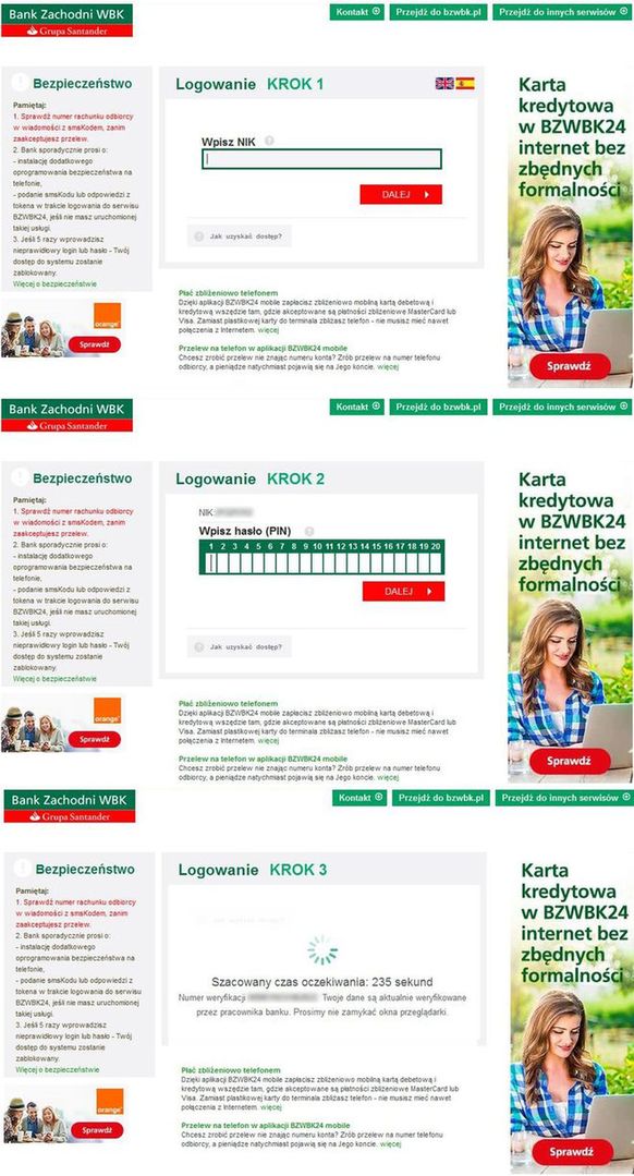 wyłudzenie danych bz wbk 