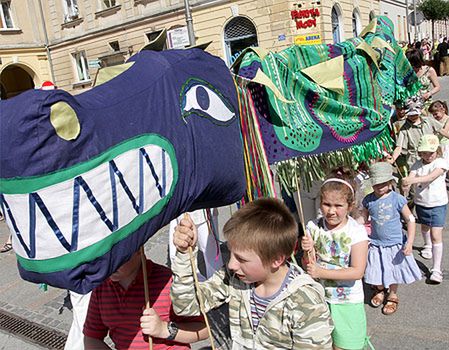 Dziecięca parada smoków w Kielcach