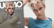 Romeo Beckham trafił na okładkę "Vogue'a". Pokazał nową fryzurę i mięśnie brzucha. Victoria pęka z zachwytu