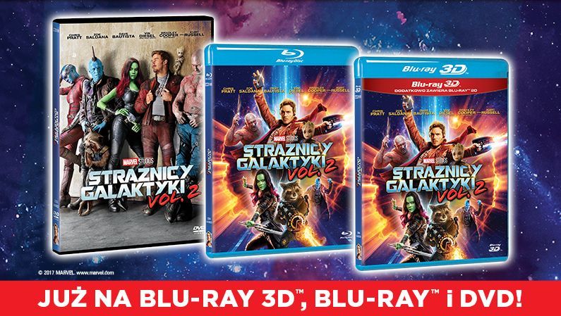 Wybierz się na najbardziej kosmiczną przygodę roku. "Strażnicy Galaktyki Vol. 2" już na Blu-ray 3D, Blu-ray i DVD