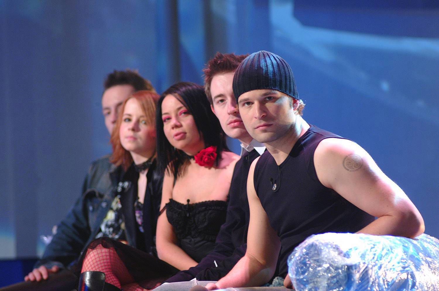 Marta Smuk wśród uczestników - Idol 2002 rok