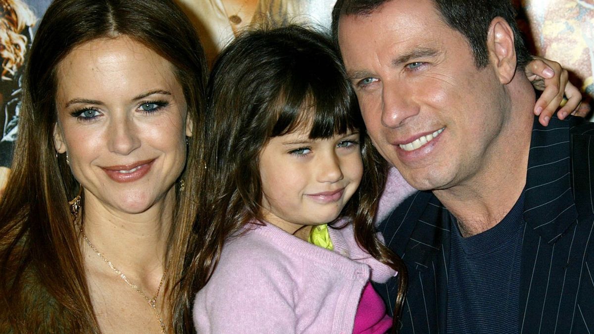 Kelly Preston, John Travolta i Ella Bleu Travolta