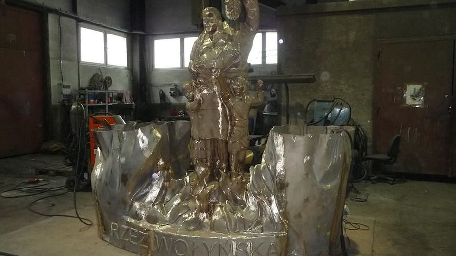 Pomnik "Rzeź Wołyńska" na razie jest przechowywany w Gliwicach 