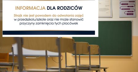 Strajk nauczycieli. MEN przekonuje, że to nie powód do zamknięcia szkół