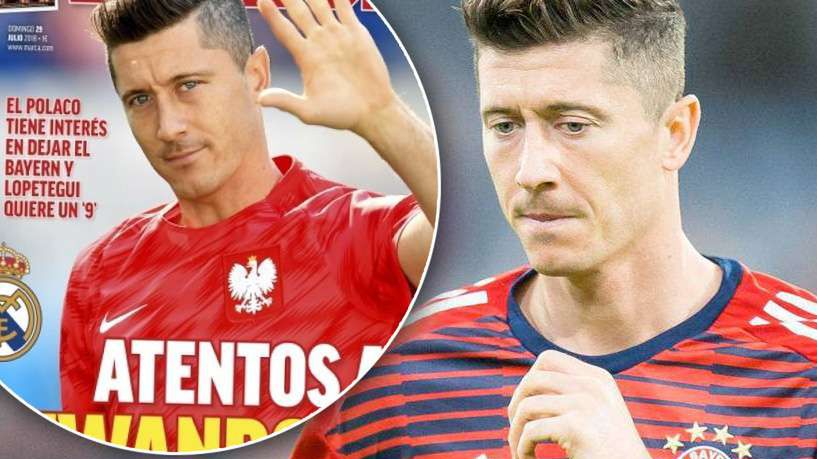 Robert Lewandowski w magazynie Marca