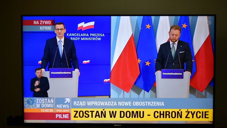 Koronawirus w Polsce. Transmisja konferencji prasowej premiera Mateusza Morawieckiego i ministra zdrowia Łukasza Szumowskiego 31 marca 2020 r.