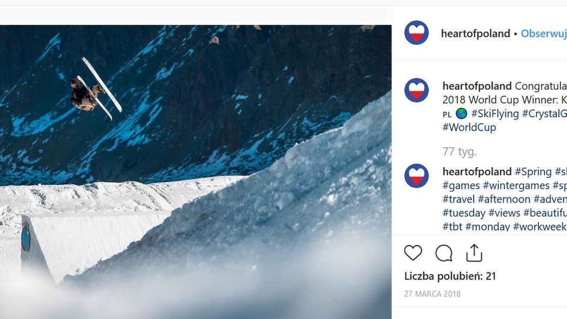 Gratulacje dla Kamila Stocha. Źródło: profil HeartOfPoland