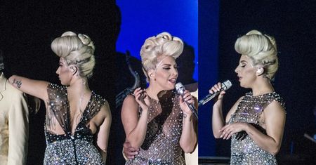 Lady Gaga znów rozebrała się na scenie