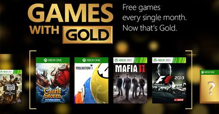 A majowy zestaw Games with Gold to: Mafia 2, CastleStorm, Pool Nation FX oraz F1 2013