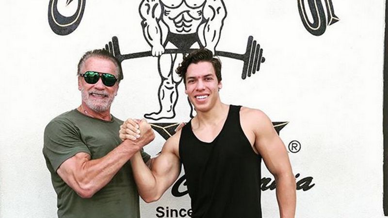 Arnold Schwarzenegger i Joseph Baena świetnie się dogadują