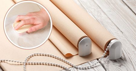 Zawsze tak czyszczę rolety materiałowe. Zabrudzenia, pleśń i plamy nie mają szans