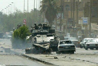 Atak na amerykański pojazd w Bagdadzie