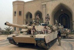 Amerykańskie czołgi w pałacu Husajna