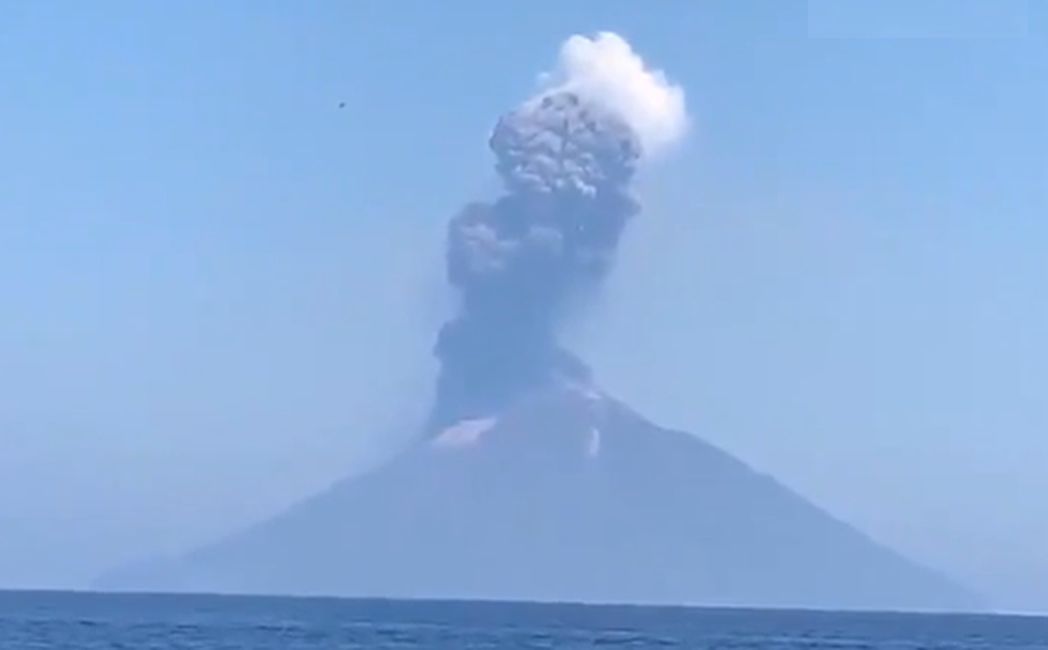 Potężna erupcja wulkanu we Włoszech