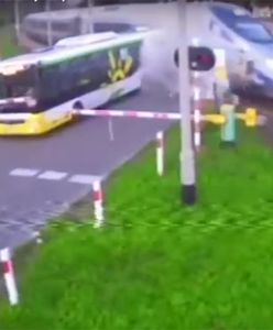 Akt oskarżenia dla kierowcy autobusu. Wjechał na czerwonym przed pendolino