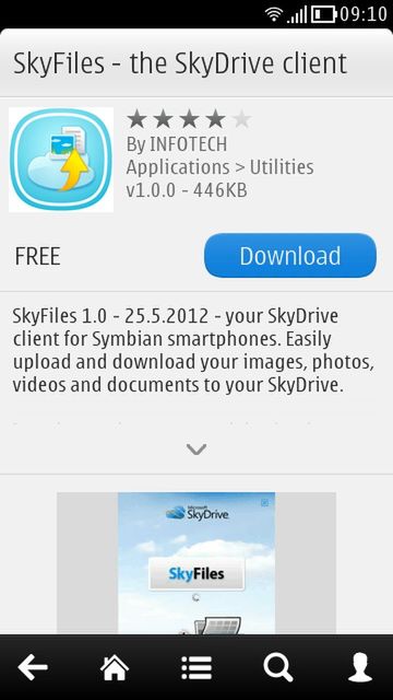 SkyDrive również dla Symbiana