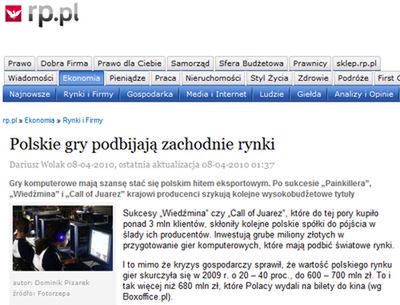 Rzeczpospolita: wartość polskiego rynku gier zmalała o 20-40 proc.