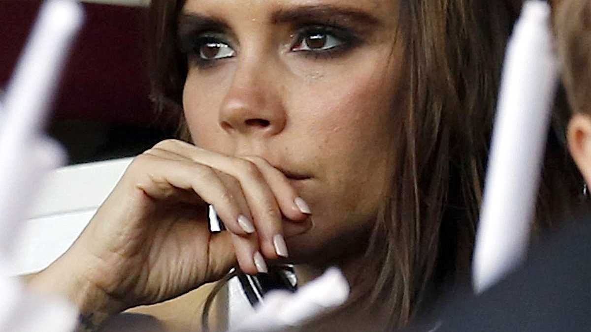 Victoria Beckham smutna