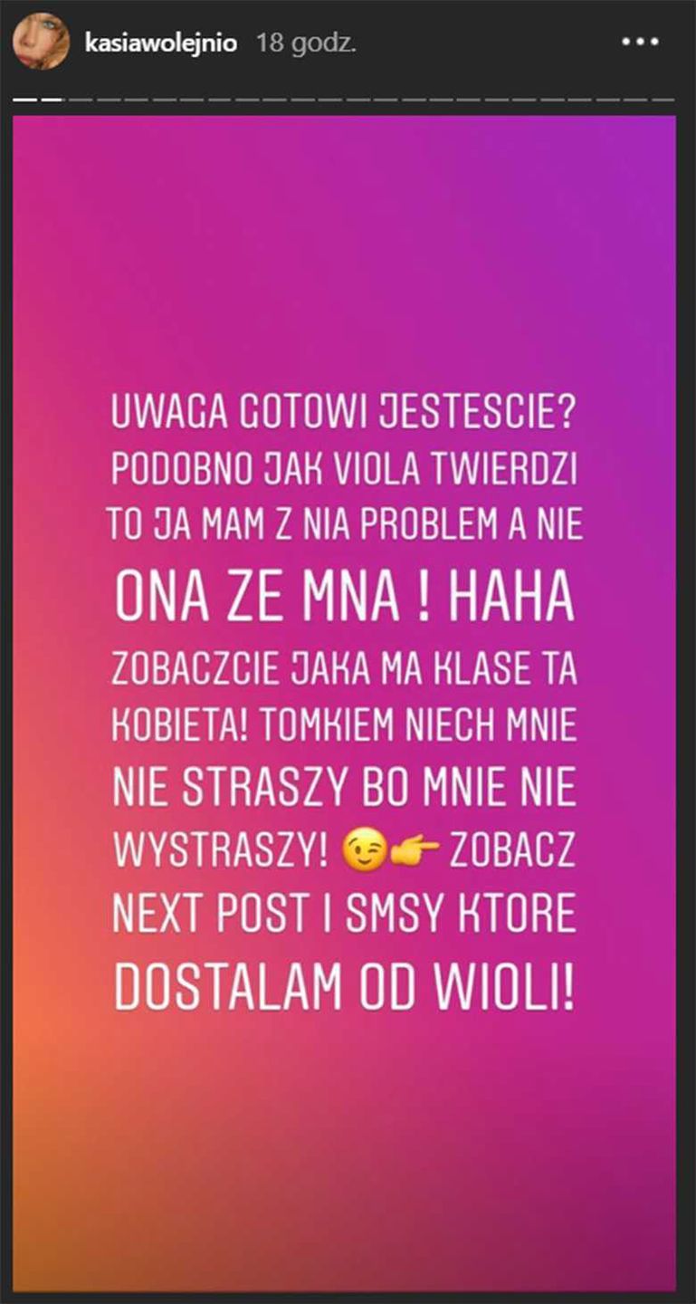 Kasia Wołejnio i Viola Kołakowska mają wojnę