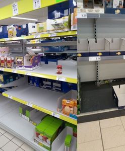 Puste półki w sklepach. Polacy szykują się na wirusa