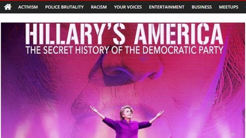 Hillary Clinton była częstym przedmiotem ataku fikcyjnego portalu