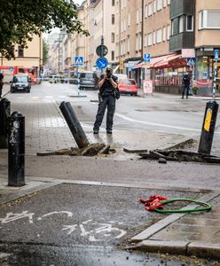 Sztokholm: ciężarówka staranowała taksówkę