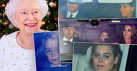 Cała rodzina królewska przyłapana na świątecznym spotkaniu u królowej Elżbiety II! Ciężarna Meghan Markle oraz księżna Kate zakopały topór wojenny!