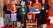 Rodzina królewska w świątecznych swetrach. Cel jest szczytny