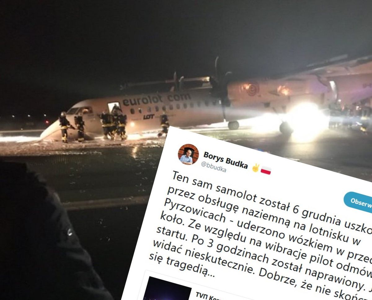 "Ten sam samolot został uszkodzony miesiąc temu". Budka o awarii Bombardiera