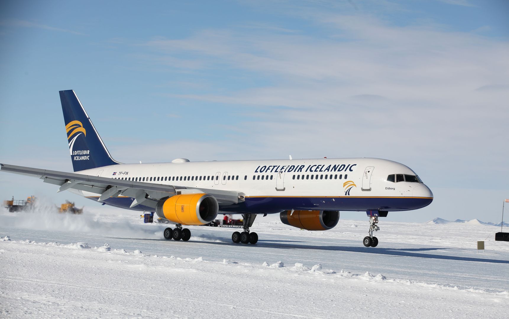 Boeing 757 na Antarktydzie