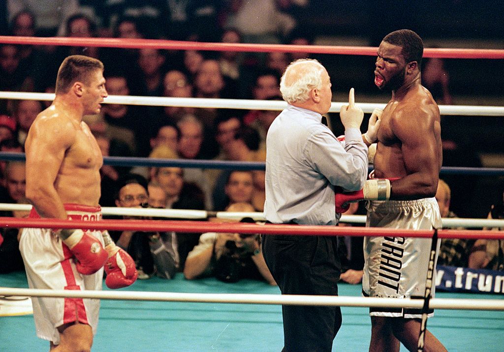 Andrzej Gołota w ringu z Michaelem Grantem 