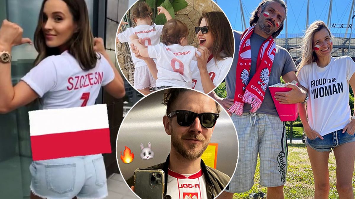 Euro 2020: Polska - Słowacja. Tak gwiazdy kibicują naszym: Ania Lewandowska, Marina, Joanna Koroniewska, Maciej Dowbor, Antek Królikowski