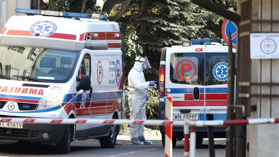 Koronawirus w Polsce. Wojewódzki Szpital Zakaźny przy ul. Wolskiej w Warszawie