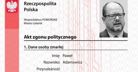 Narodowcy wystawili Adamowiczowi "akt politycznego zgonu". Młodzież Wszechpolska się tłumaczy