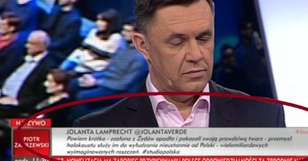 Kontrowersyjne wypowiedzi w TVP. "Nie macie prawa prowokować do antysemityzmu"