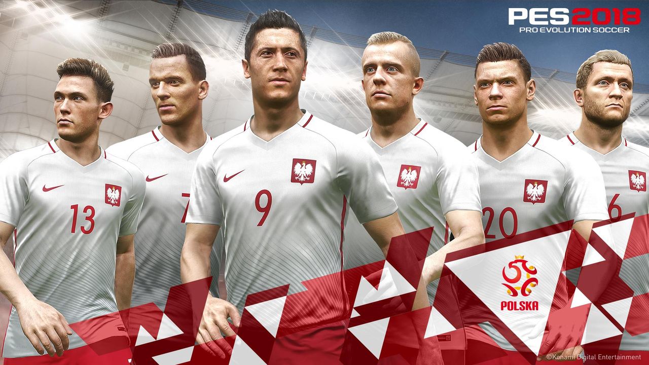 Polska reprezentacja w PES 2018 z pełną licencją