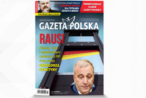 Gilotyna i Grzegorz Schetyna. Tygodnik szokuje okładką